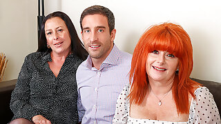 This Salesman Is Getting Lucky With Two Horny Cougars