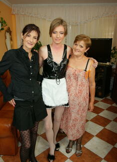 Two Older Lezzies Get It On With A Teeny Babe