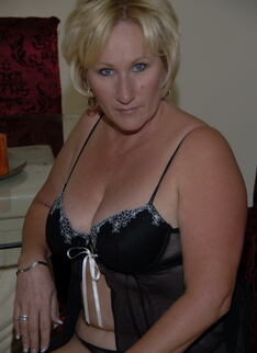 Blonde Mature Cunt Takes On Two Black Cocks