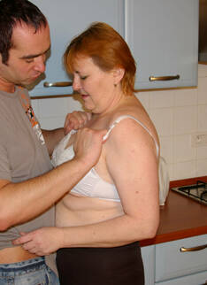 Horny Chubby Housewife Munching On A Hard Cock