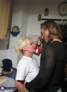 Sabina is a 44 year old German stepmom that needs extra loving from her tall stepson at home!