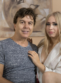 Hot 18 year old girl Alana Moon gets smashed by an old man