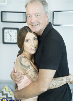 hot 20 year old Lucy Amour is having a sexaffair with her best friend's 55 year old dad