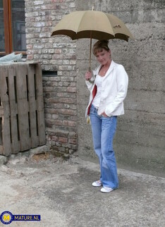 Hot German MILF Klaudia gets naked and wet during her interview by our naughty reporter