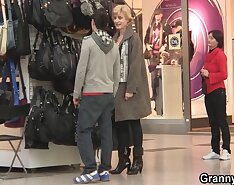 Skinny Mature Blonde Picked Up And Fucked Hard