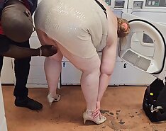 The Service Technician Arrived To Repair The Laundry Machines But He Thought Servicing Me Was A Better Idea