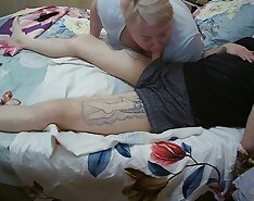 And Again My Stepson-in-laws Cock Penetrates Into My Mouth Filling It With Sperm