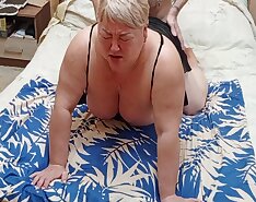 I Made My Step son-in-laws Cock Hard After Which He Fucked Me And Finished On Me