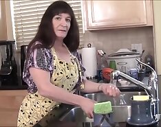 Anna Plays With Herself In The Kitchen
