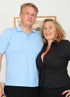 Big breasted British Camilla fooling around with her lover
