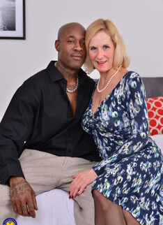 Horny mature Molly Maracas goes interracial