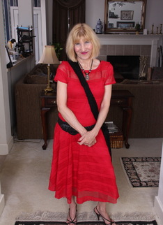 Naughty American mature lady teasing and playing