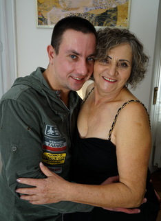 Horny mature lady playing with her younger lover