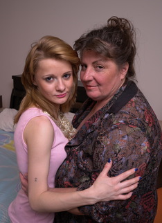 Horny old and young lesbians go to town