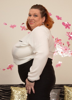Huge breasted mature BBW playing with her toy boy