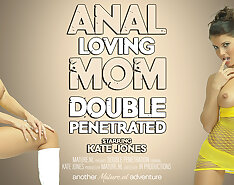 Anal loving mom Kate Jones gets double penetrated in rough threesome