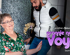 Granny neighbour voyeur - Grandma Petra is getting a surprise visit