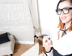 MILF tutor gives some very heated up homeschooling to her smoking hot student