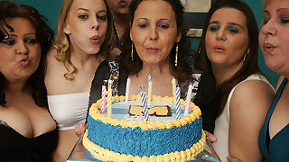 Its An Old And Young Lesbian Birthday Party
