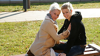 A First Old And Young Lesbian Date Turns Out Hot