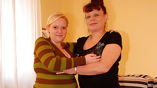 Chubby Teen Doing A Naughty Mature Lesbian