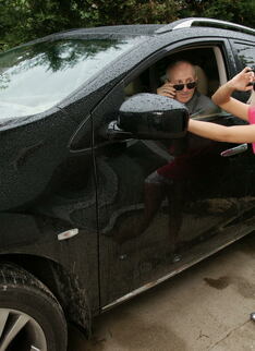 Horny Blonde Babe Doing An Old Dirty Dude