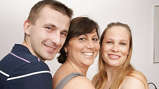 Horny Housewife And Hot Milf In Threesome