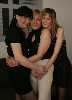 Three Old And Young Lesbians Get Ready To Party
