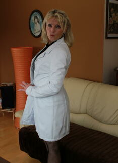 Horny Blonde Housewife Getting Naughty On The Couch