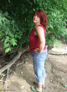 This Mature Nympho Loves To Get Naked Outdoors