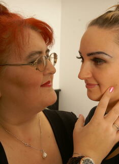 Horny Old And Young Lesbian Couple Make Out