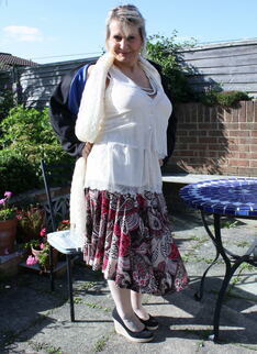 Horny Mature Lady Strips In Her Garden