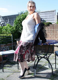 Horny Mature Lady Strips In Her Garden