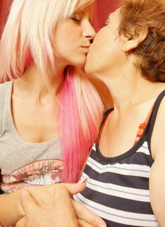 This Hot Blonde Babe Loves Getting Wet With Her Mature Lesbian Lover