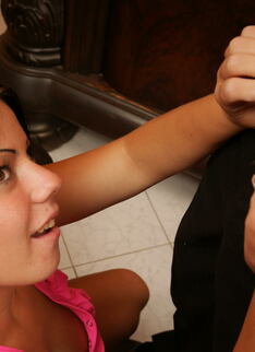 Hot Babe Doing A Dirty Old Man