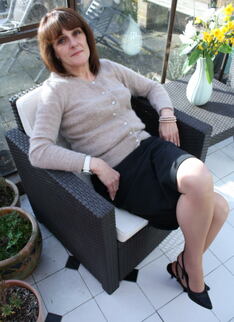Naughty Housewife Playing In The Garden House