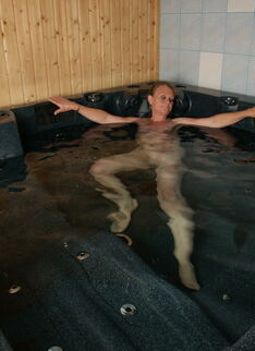 Horny Mature Slut Playing Alone In The Bath And Sauna