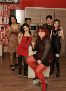 Six Old And Young Lesbians Having A Very Special Party