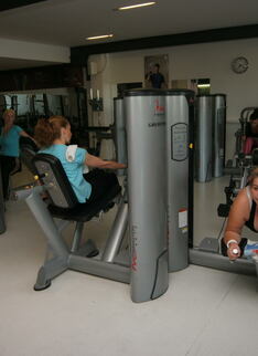 Mature Women Getting A Workout During Gym