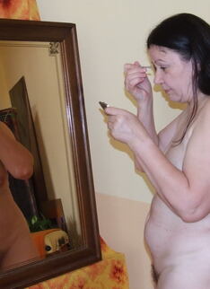 Hairy Mature Slut Getting Ready For Naughtyness