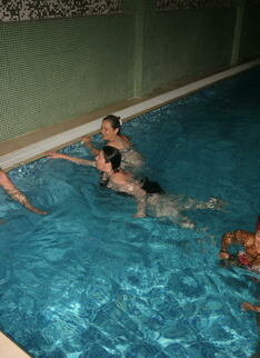 Mature Women Relaxing In A Sauna