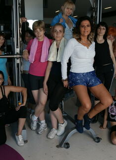Mature Ladies In The Gym Getting Sweaty And Naked