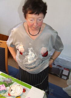 Naughty Mature Slut Gets Dirty With Whipped Cream