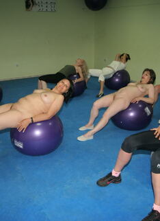 Mature Women Working Out With And Without Clothes On