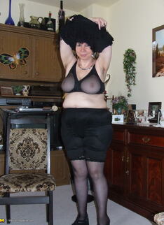 Hairy Housewife Getting Naughty In Her Living Room