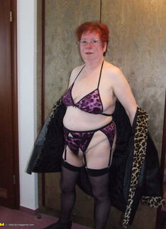 Mature Roswitha Loves To Show Her Hairy Pussy