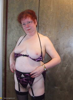 Mature Roswitha Loves To Show Her Hairy Pussy
