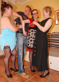 Three Horny Mamas Share One Hard Cock