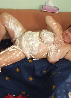 Kinky Mature Iris Loves To Play With Whipped Cream