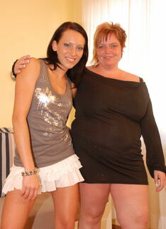 Big Breasted Mama Playing With Her Yunger Girlfriend